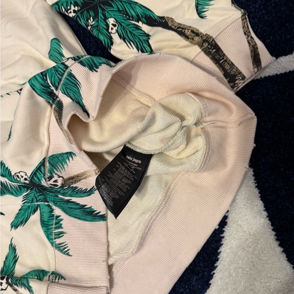 Palm Angels Skull Tree Island White Hoodie Men’s Large - Picture 3 of 4